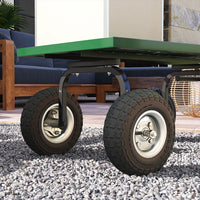 Set 2 Ruote per Carrello Ø25,5x7,5 cm Capacità 80 kg con Scanalature in Gomma e Acciaio Nero