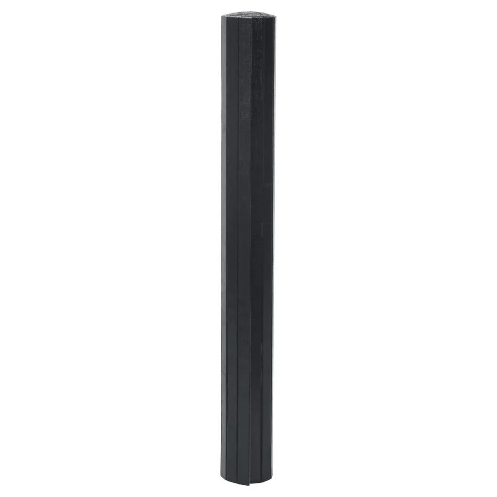 vidaXL Tappeto Rettangolare Nero 60x100 cm in Bambù