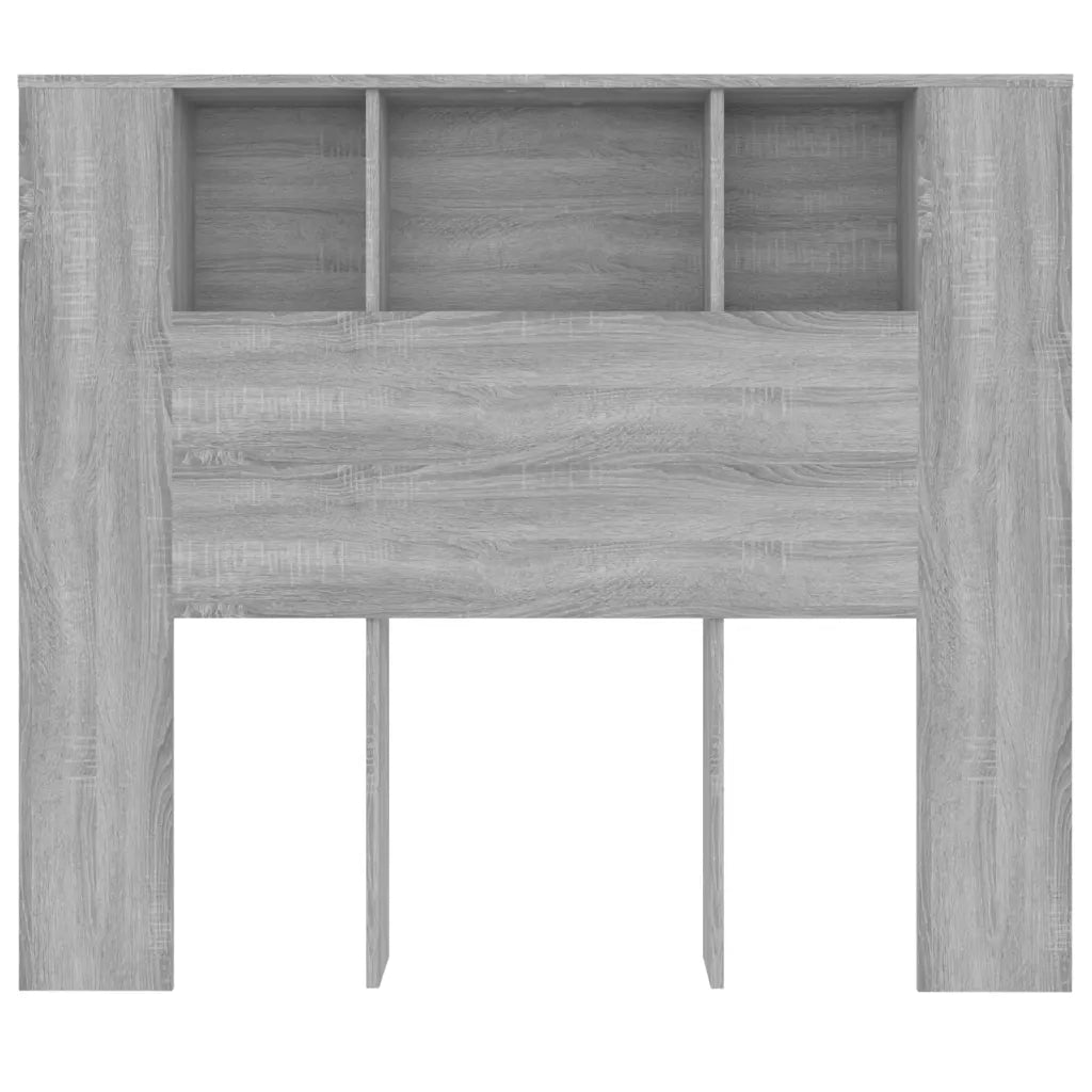 Testiera con Scomparti Grigio Sonoma 120x18,5x102,5 cm