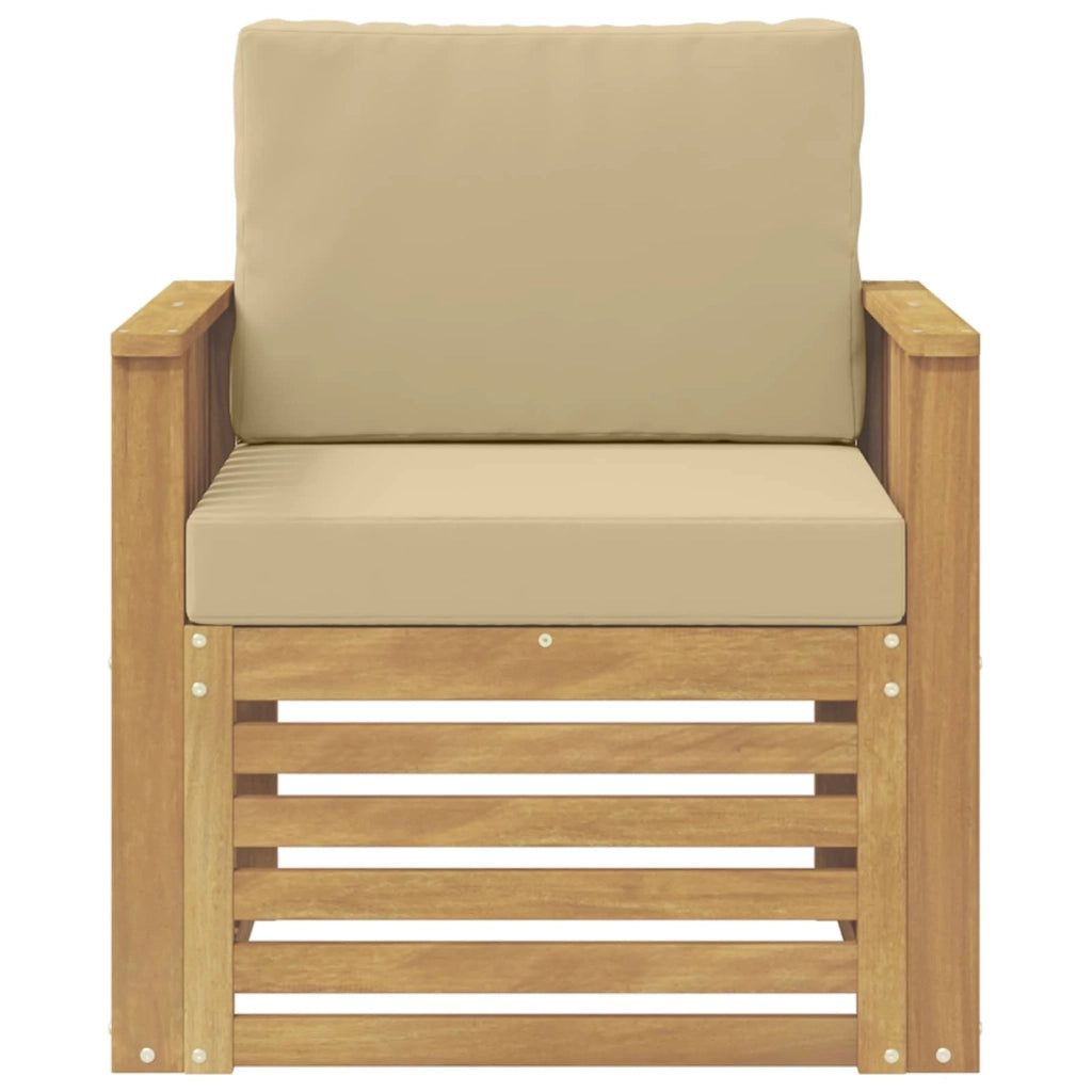 Set di divani da esterno-Sofa da giardino Poliestere Bianco 854269