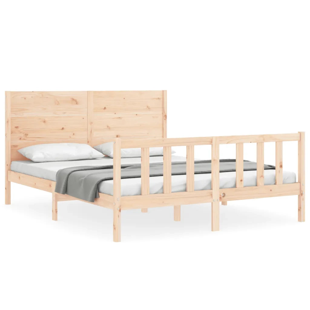 Giroletto senza Materasso 160x200 cm in Legno Massello di Pino 3192761