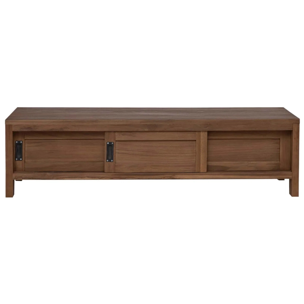 Mobile TV 110 x 30 x 30 cm Legno di teak solido Naturale 42026890