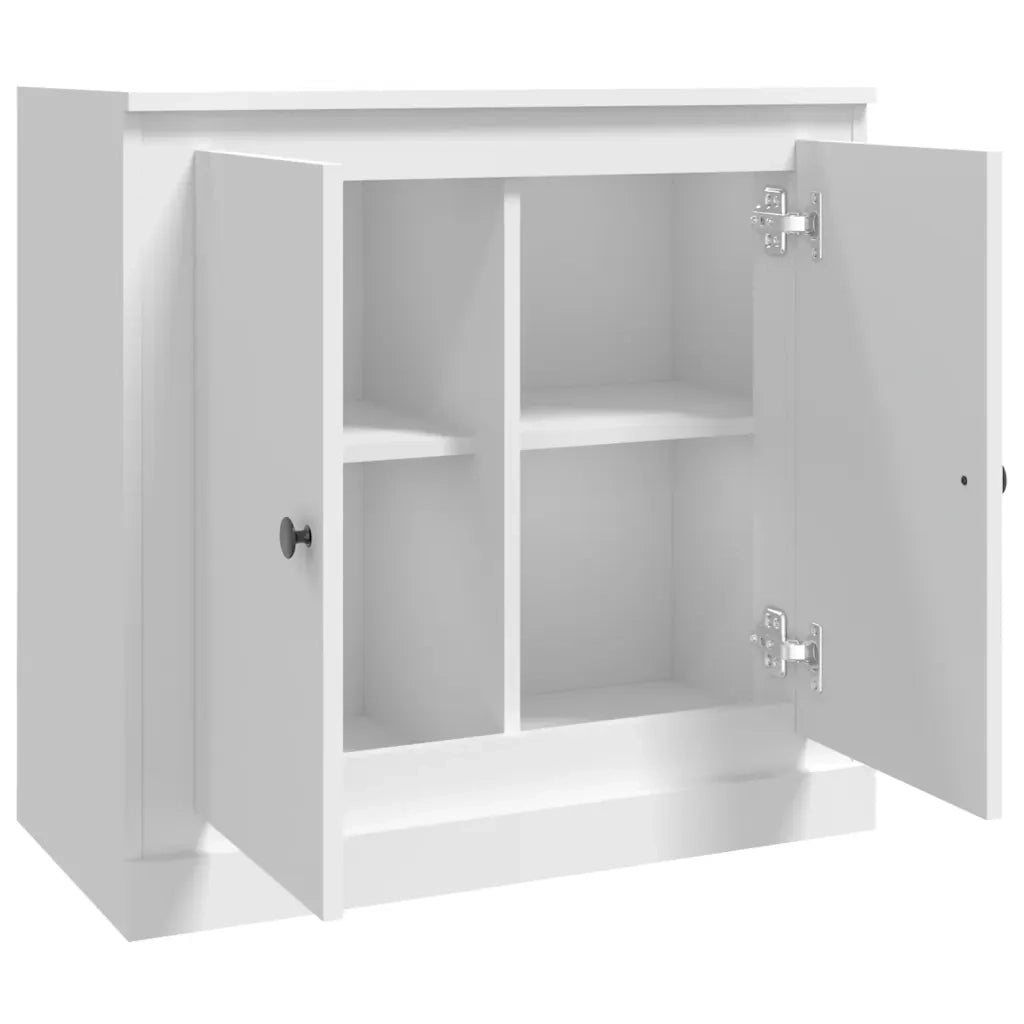 Credenza | Madia | Buffet da pranzo | Armadio da pranzo Bianca 70x35,5x67,5 cm in Legno Multistrato