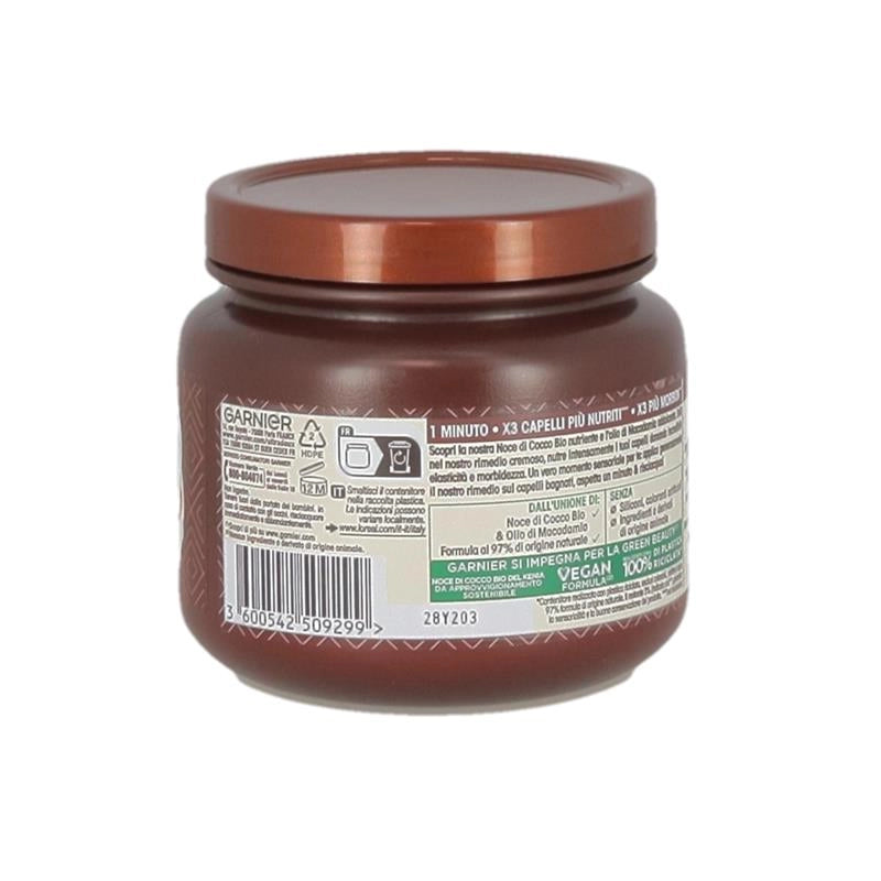 SET 5 GARNIER ULTRA DOLCE MASCHERA CAPELLI DA DISIDRATATI A SECCHI AZIONE IN 1 MINUTO CON LATTE DI COCCO E MACADAMIA 340 ML