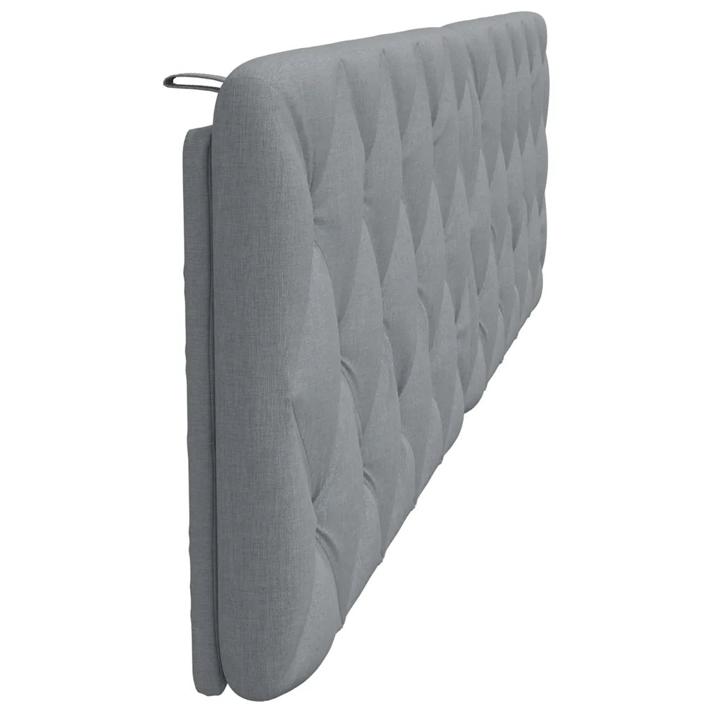 Cuscino Testiera-Cuscino per Testiera Grigio Chiaro 200 cm in Tessuto