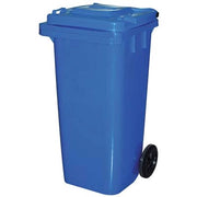 BIDONE IMMONDIZIA GREEN 120 + RUOTE ICS  AZZURRO LT 120 CM 55X50 H.CM 94
