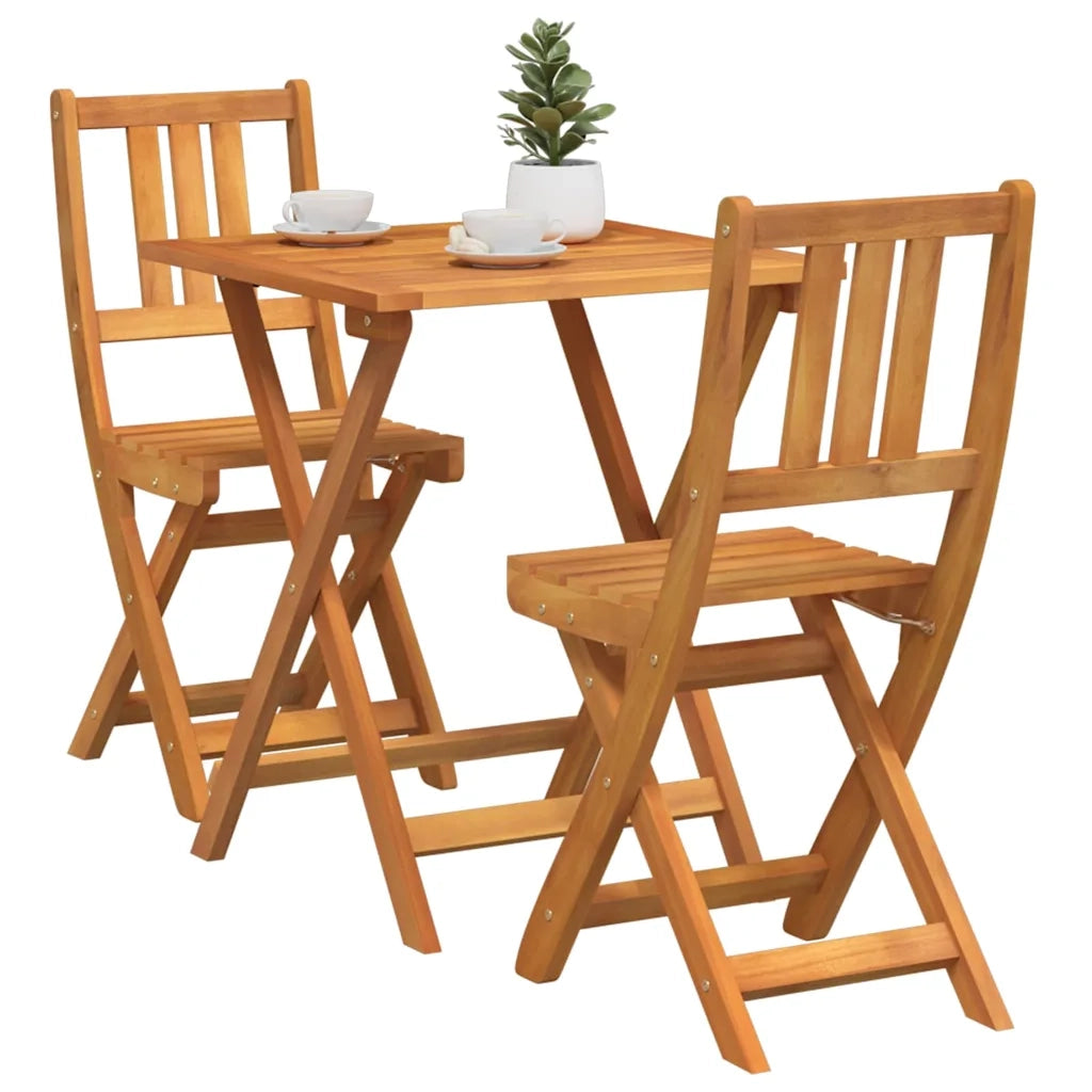 Set bistrot 3 pcs Olio Naturale Legno di Acacia Massello 4105509