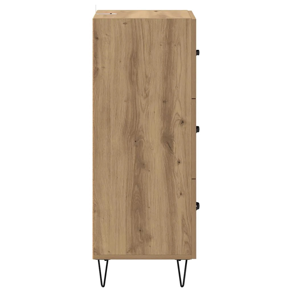 Credenza-Buffet-Armadio da cucina rovere artigianale 34 x 34.5 x 90 cm Legno multistrato 462929