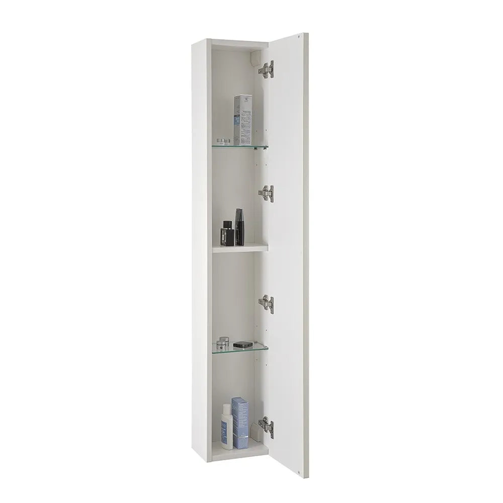 Pensile bagno sospeso cannettato H 150 cm bianco opaco  Bali