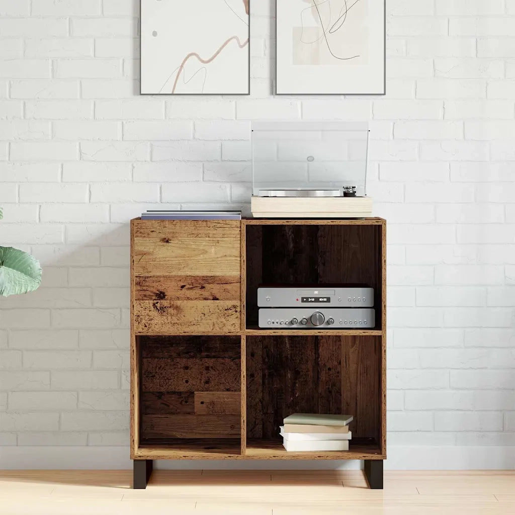 Mobile porta vinili Legno vecchio 84,5 x 38 x 89 cm CFW3621325