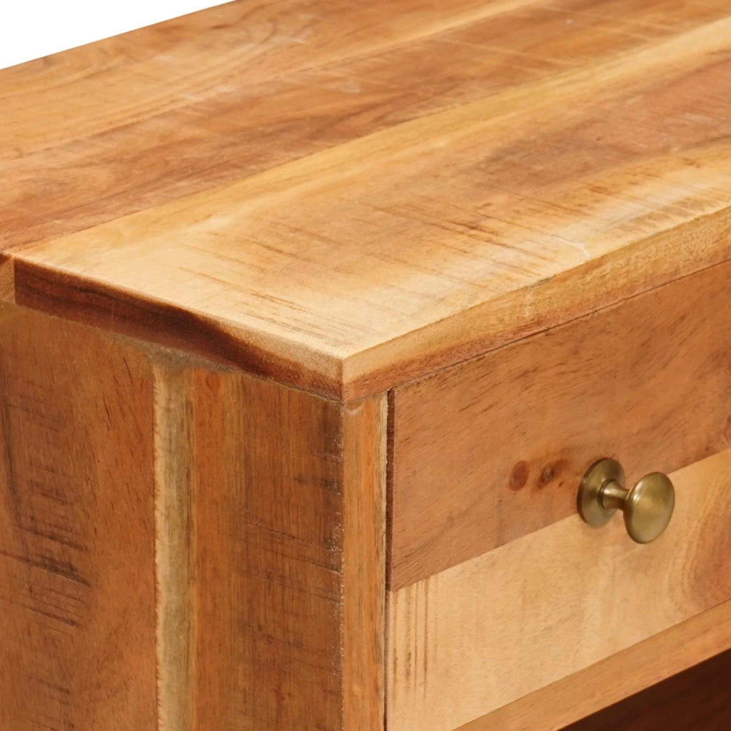 Mobile TV Naturale 110 x 30 x 44 cm Legno di Acacia Massello 4104614