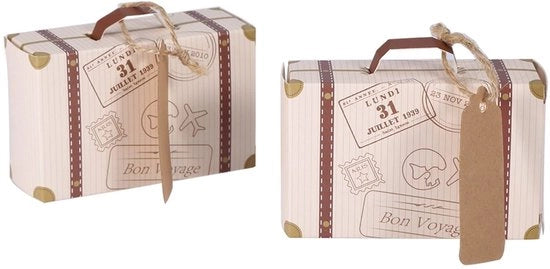 Scatola portatile per regali - Progettata per essere ripiegata - Cartone opac - Ideale per feste - Matrimonio/baby shower - Materiale sicuro - Scatola per regali chiusa