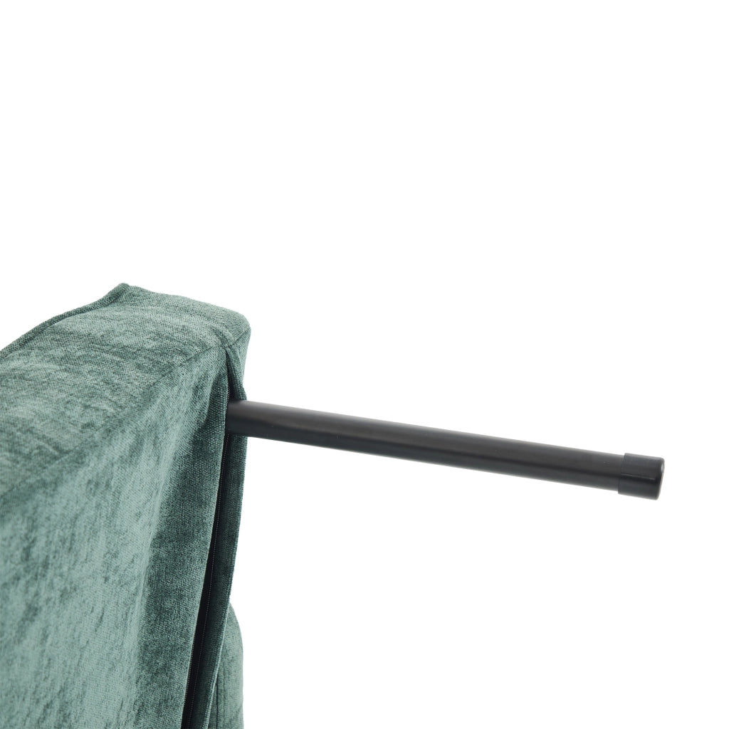 Poltrona letto 1 posto con schienale reclinabile, vani laterali, tavolino e cuscino, in ciniglia, verde