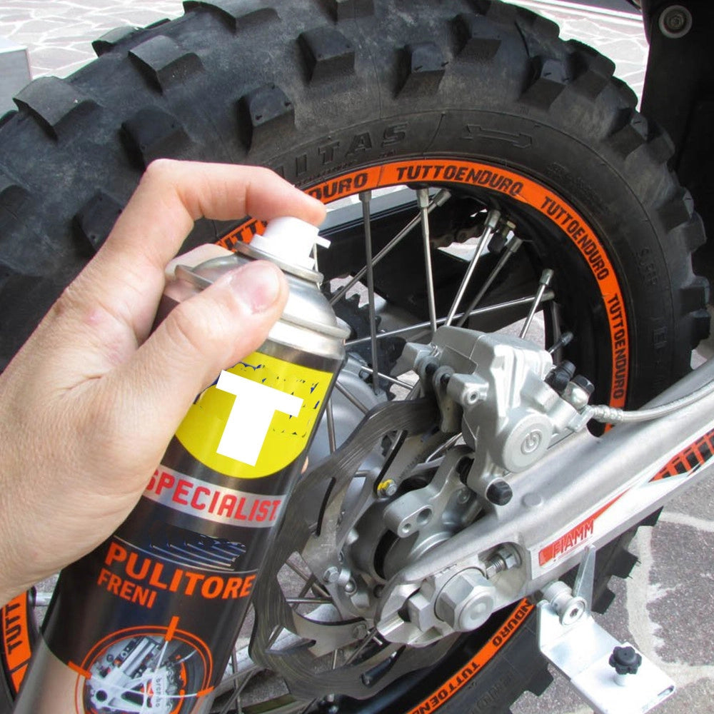 Trade Shop - Pulitore Freni Detergente Disossidante Pinze Freni A Disco E A Tamburo Da 400ml -