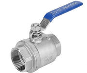 Valvola a Sfera 1-1/2 pollici - Valvola a Sfera Biforcata - Acciaio Inossidabile - Per Acqua/Olio/Gas - Regolazione Facile - Facile da Manutenere