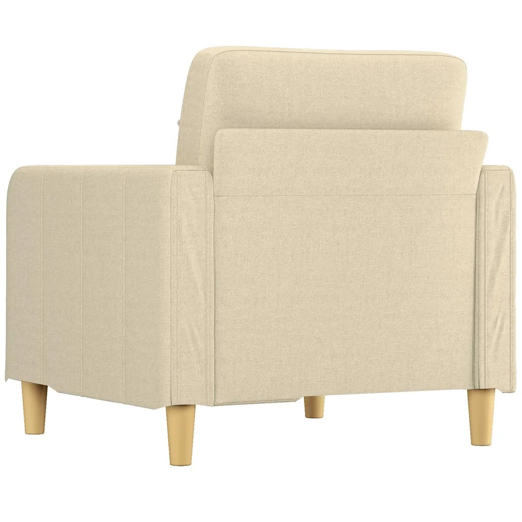 Poltrona | Sedia Relax Crema 60 cm in Tessuto