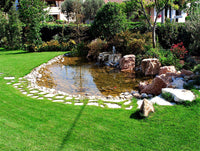 Telo laghetto in pvc rinforzato marrone metri 4 x 5 garanzia 15 anni