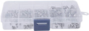 Collezione solida - Set di viti 200 pezzi - Viti in acciaio inossidabile - M3/M4/M5/M6/M8 - Aspetto brillante - Filamenti chiari - Design compattibile - Viti a stella