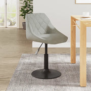 Sedia da Pranzo Grigio Chiaro in Velluto 3088813