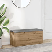vidaXL Panca Portaoggetti Rovere Artigianale 102x42x45 cm Truciolato