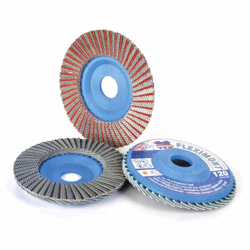 DISCO DIAMANTATO LAMELLARE 'FLEXIMONT' MONTOLIT Ø 115 mm- Grana grossa (60) - BREVETTI MONTOLIT