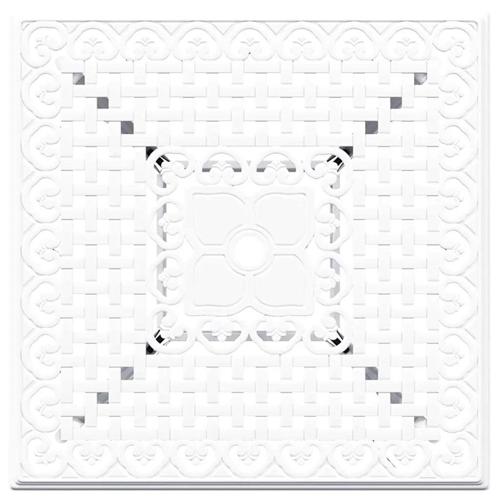 Set di Tavolo da Giardino 3 pcs Bianco Alluminio pressofuso 3334758