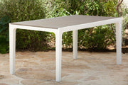 KETER TAVOLO HARMONY RESINA CM.160X90X74H BIANCO/TORTORA ARREDO ESTERNO