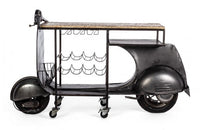 Consolle Bar 183x43x105h cm Scooter Retrò Replica