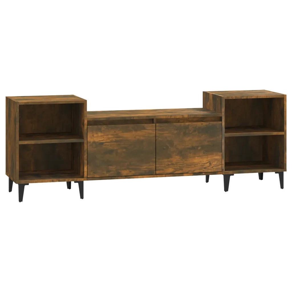 Mobile TV Rovere Fumo 160x35x55 cm in Legno Multistrato cod mxl 27619