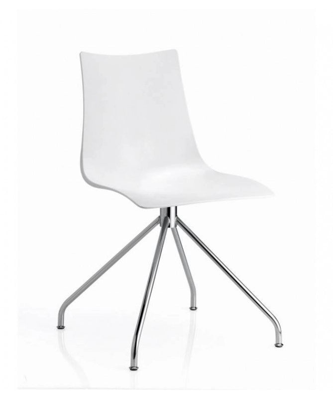 Sedia Zebra Set da 2 antishock trespolo policarbonato Made in Italy SCAB DESIGN - Bianco 310
