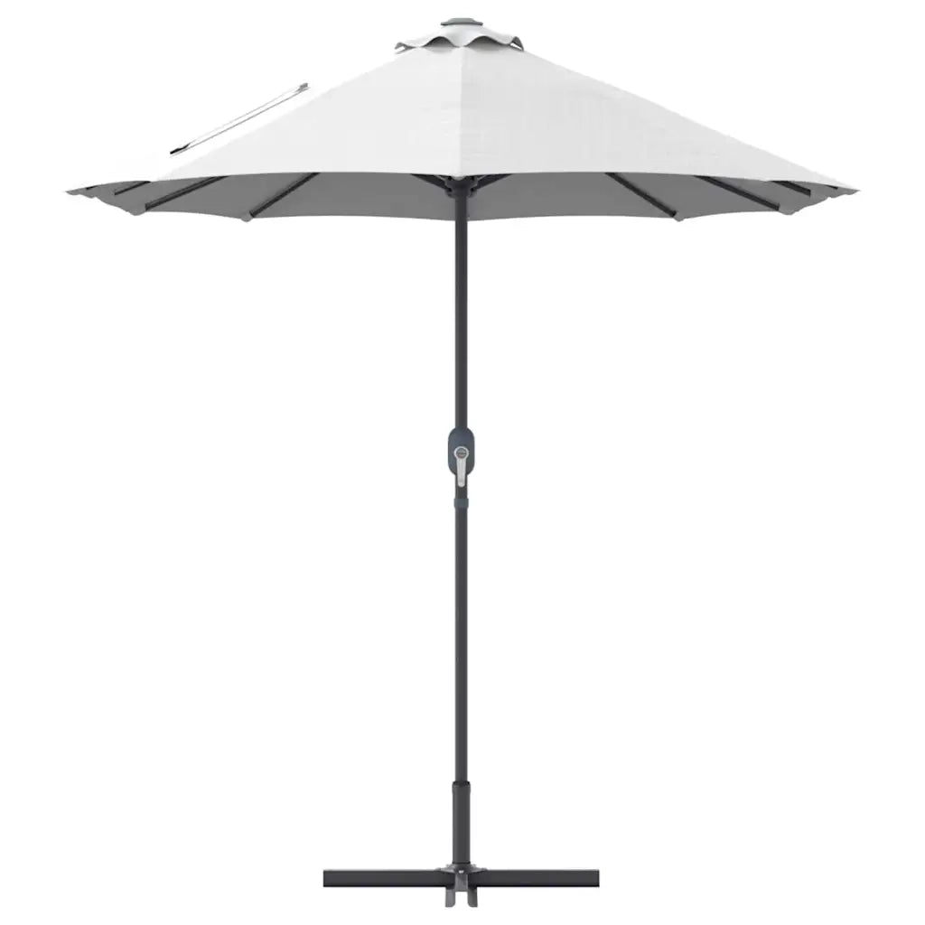 vidaXL Ombrello da giardino Sabbia 370 x 197 x 239 cm