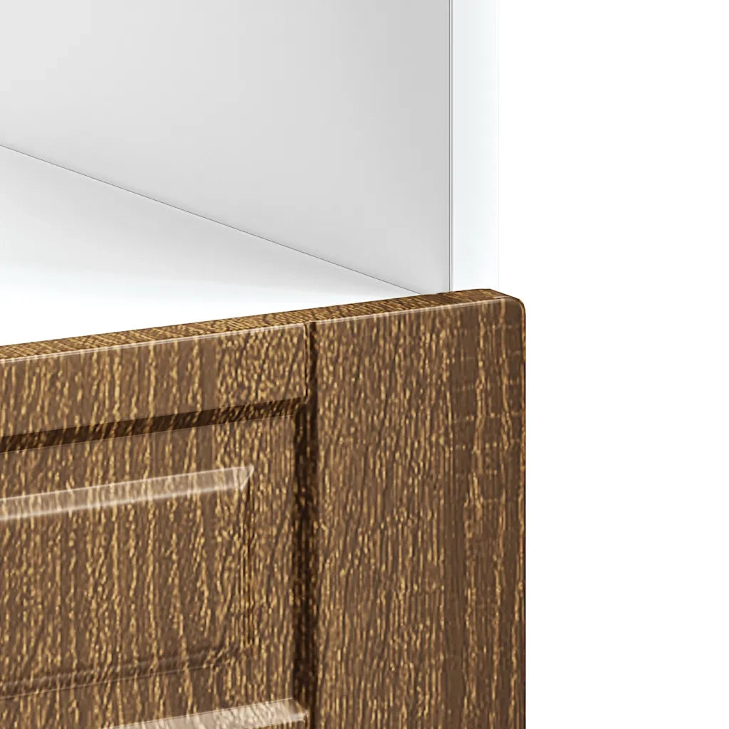 Mobile forno classico design moderno 60 x 46 x 81,5 cm ampio spazio contenitivo legno di rovere ingegnerizzato marrone 02_0050309