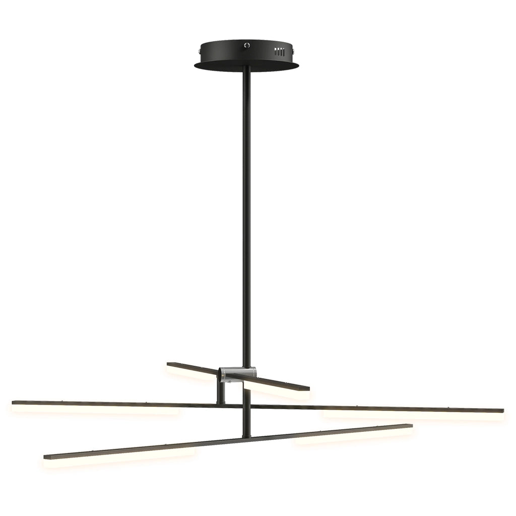 Lampadario LED Moderno a Sospensione ¨C Zephmum ¨C Acrilico Bianco ?100x79 cm