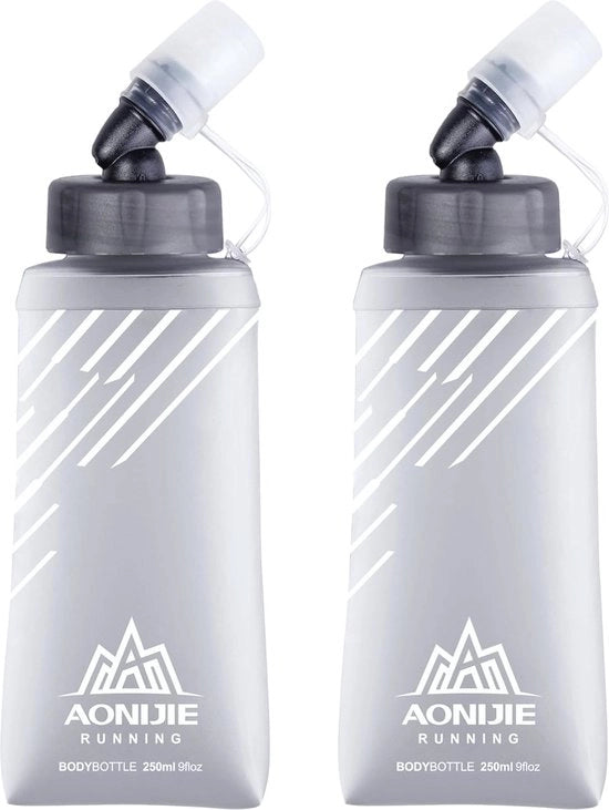 Sportfles Opvougbile 250 ml - Idratante morbido per Bicicletta e Maratona (Set da 2)