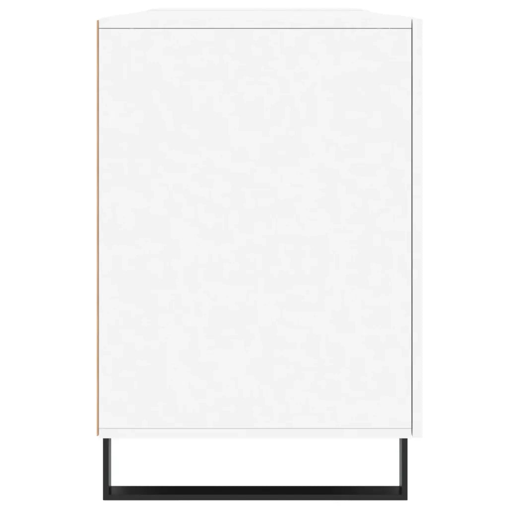 Scrivania Bianca 140x50x75 cm in Legno Multistrato