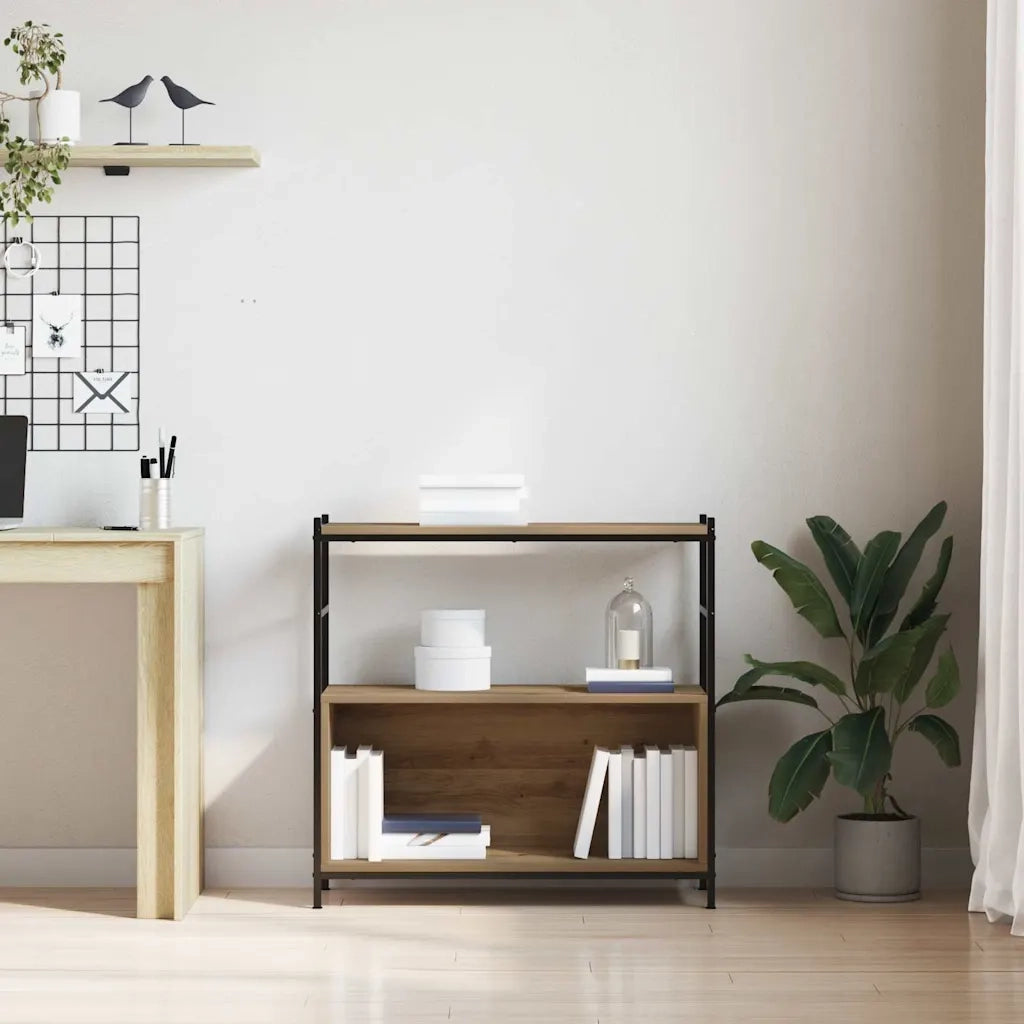 Libreria 80 x 30 x 78,5 cm Legno multistrato Rovere artigianale 862932