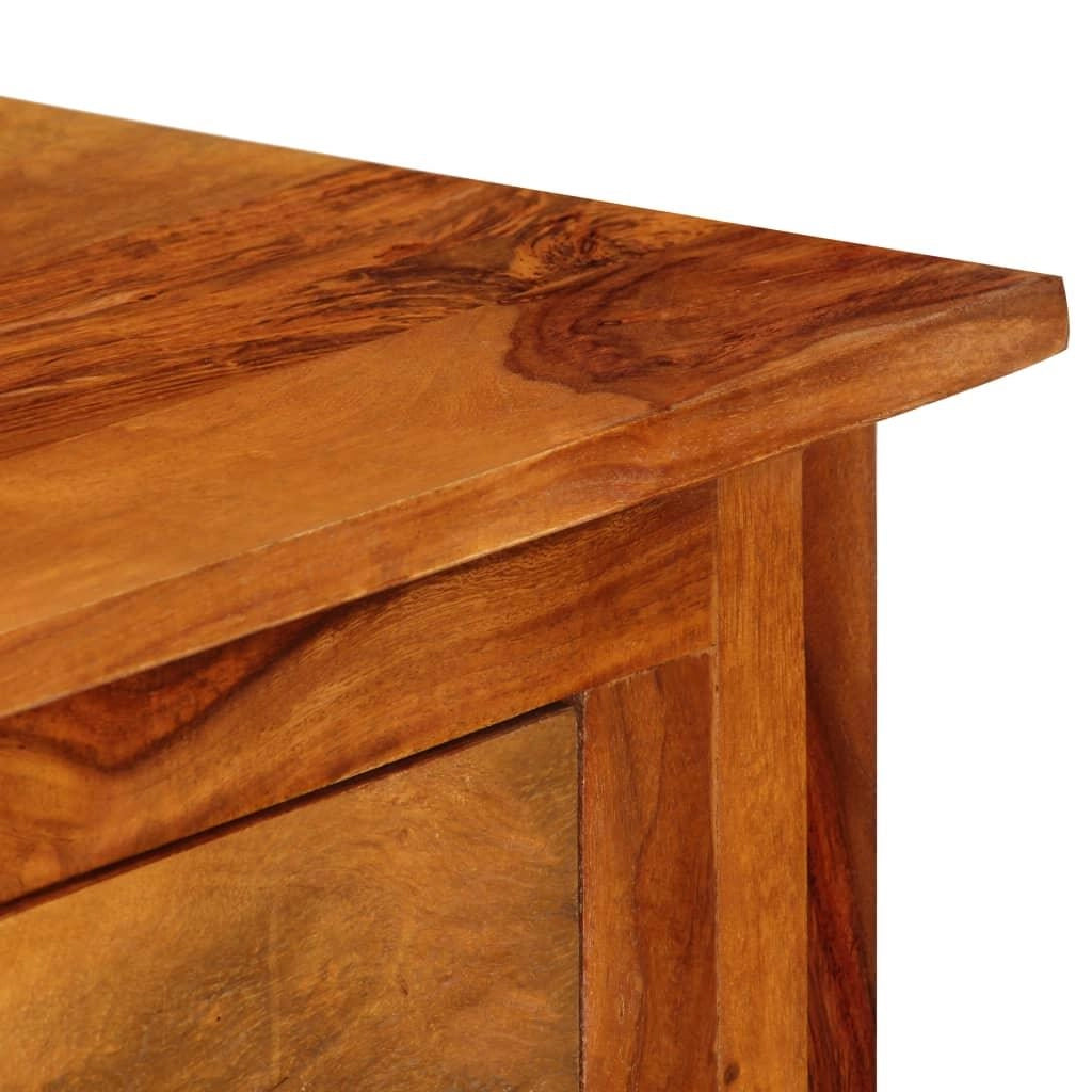 Credenza mobiletto consolle mobile contenitore con 3 cassetti 110 cm legno massello di sheesham 4402293