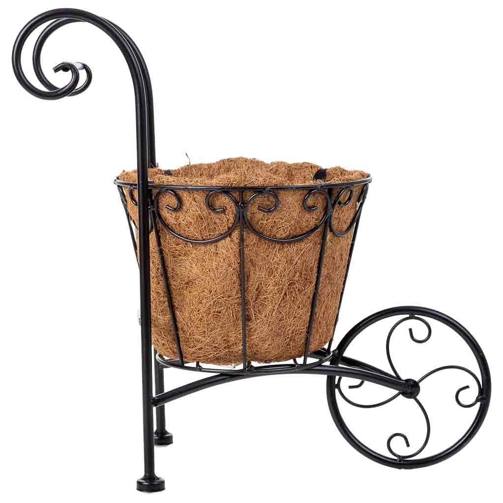 Portavaso trolley nero, 26x16x35,50h cm