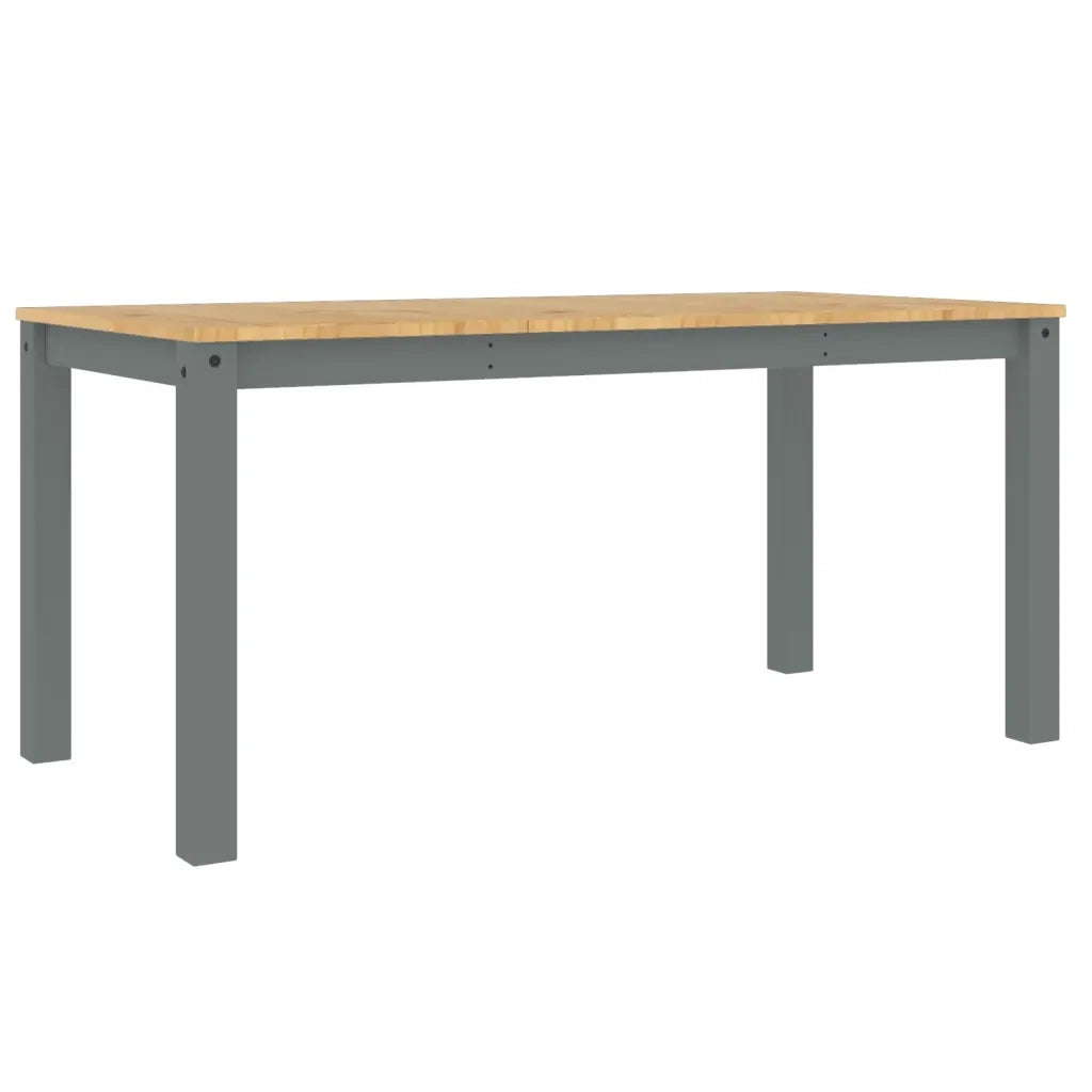 Tavolo da Pranzo PANAMA Grigio 160x80x75 cm Legno Massello Pino 4005706