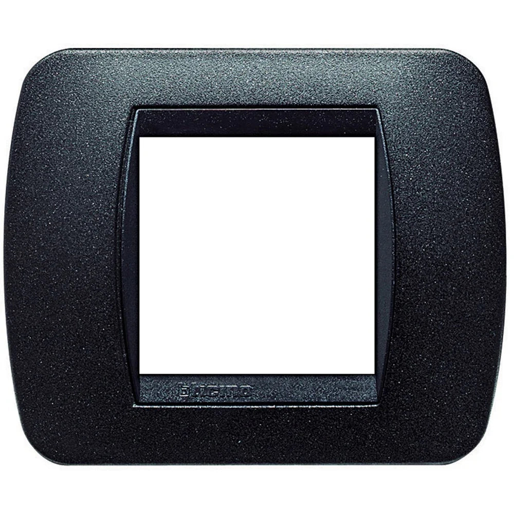 Bticino living Int. - Placca 2 posti grafite nero - L4802GFN