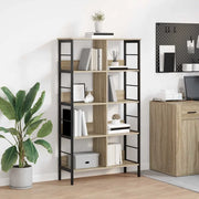 Libreria-Scaffale per Libri-Mobile di Stoccaggio Rovere Sonoma 82 x 32 x 144,5 cm Legno multistrato
