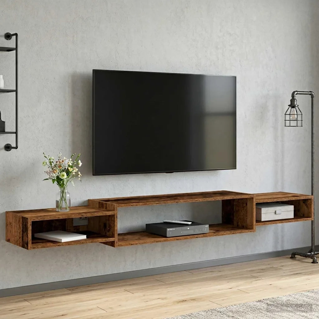 Mobile TV da Parete A parete Legno antico 180 x 28 x 21 cm 8006011