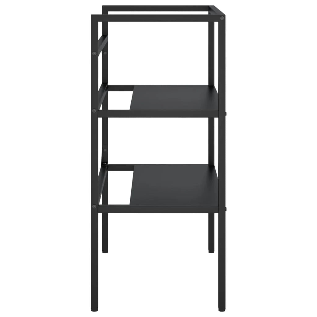 Telaio per lavabo da bagno 59 x 38 x 83 cm ferro nero 02_0006765