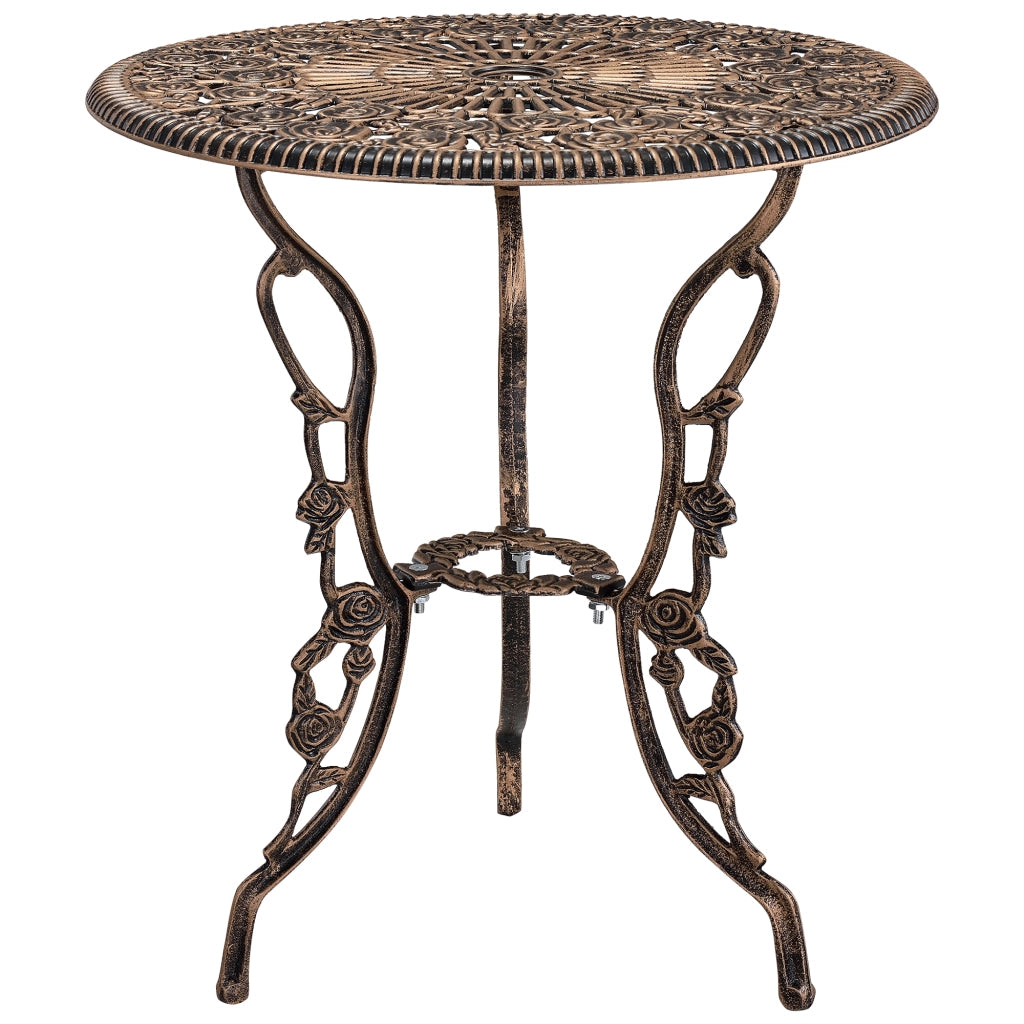 Set Mobili da Bistrot Wakefield con Motivi Floreali - Effetto Bronzo Antichizzato casa.pro