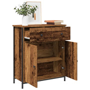 Credenza Legno Antico 70x30x80 cm in Legno Multistrato 857470