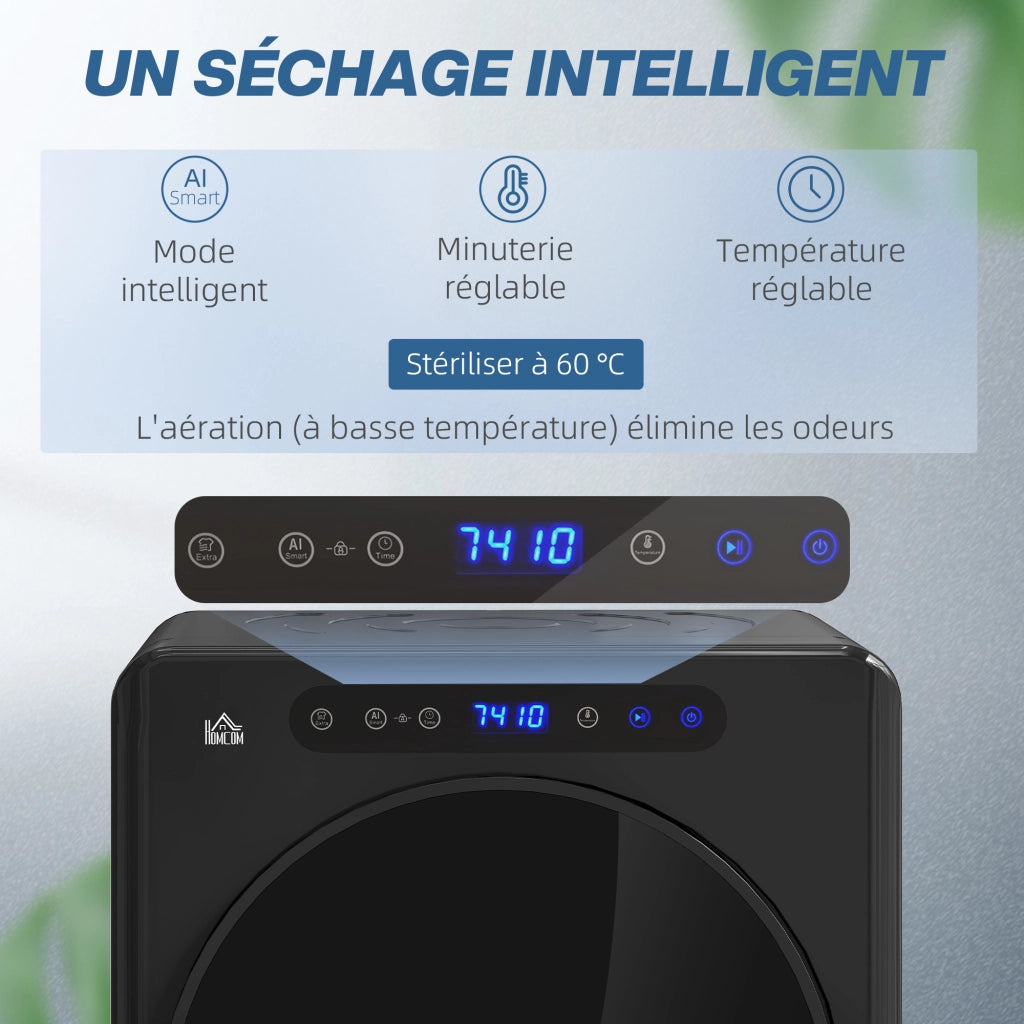 Asciugatrice a Condensazione ¨C zephmum ¨C 1000W 3Kg Nero