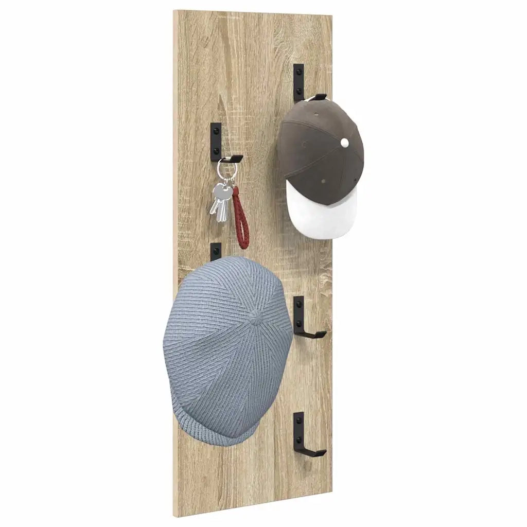 Appendiabiti a muro Rovere Sonoma 30 x 1,5 x 80 cm 874469
