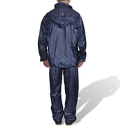 Completo Impermeabile Blu Marino con Cappuccio XL 2 pz per Uomini CFW3852201