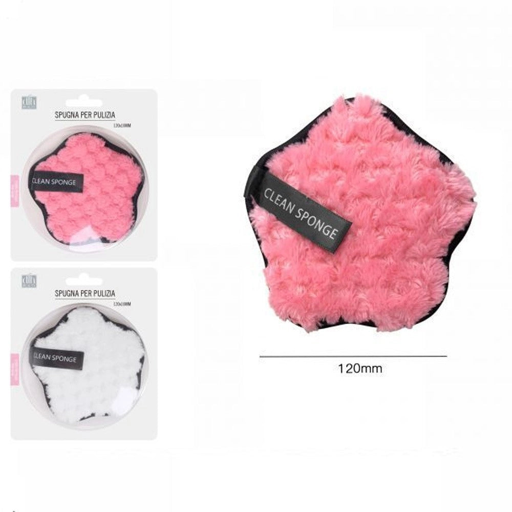 Trade Shop - 2 Pz Spugnetta Lattice Trucco Make Up Cipria Fondotinta Fard Blush Stesura Viso -
