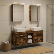 Set di mobili per il bagno 5 pcs Rovere Fumo 3406835